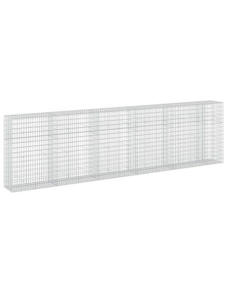 Gabione con Filo da 5 mm e Rete da 5x10 cm 550x50x150 cm