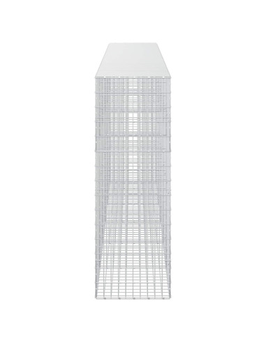 Gabione con Filo da 5 mm e Rete da 5x10 cm 550x50x150 cm