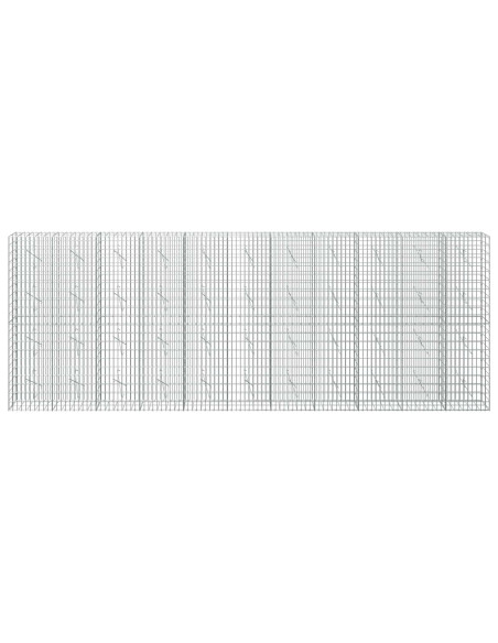 Gabione con Filo da 5 mm e Rete da 5x10 cm 550x10x200 cm