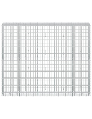 Gabione con Filo da 5 mm e Rete da 5x10 cm 250x50x200 cm