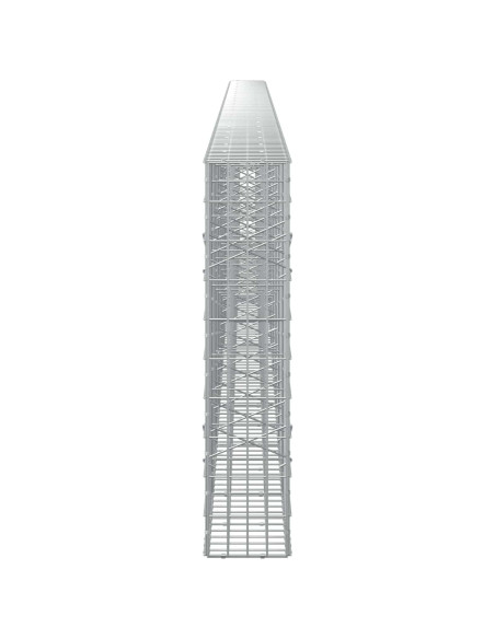 Gabione con Filo da 5 mm e Rete da 5x10 cm 1100x20x100 cm