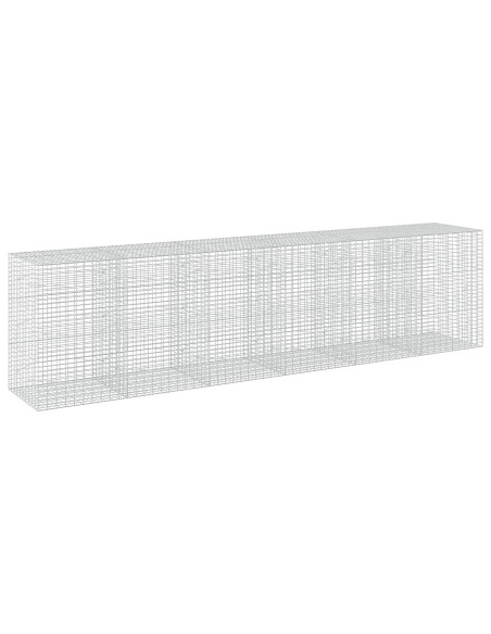 Gabione con Filo da 5 mm e Rete da 5x10 cm 600x100x150 cm