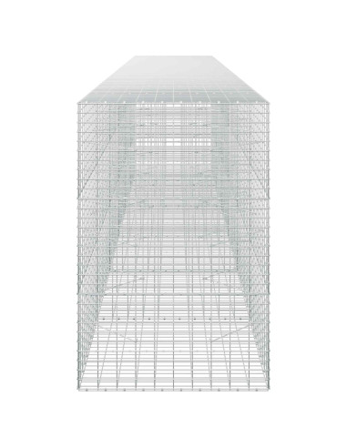 Gabione con Filo da 5 mm e Rete da 5x10 cm 600x100x150 cm