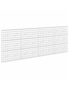 Gabione con filo da 5 mm e rete 10x10 cm 400x10x150 cm 2