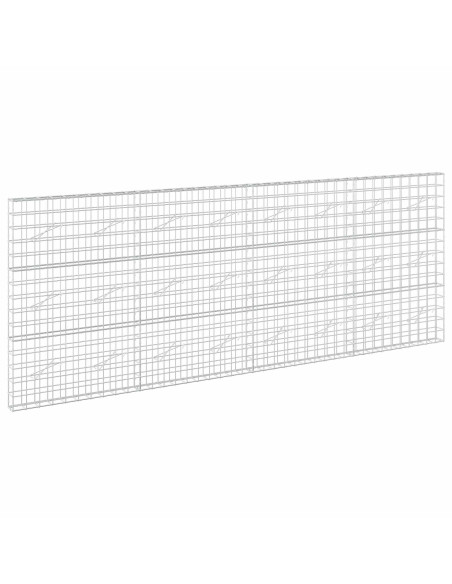 Gabione con filo da 5 mm e rete 10x10 cm 400x10x150 cm