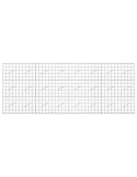 Gabione con filo da 5 mm e rete 10x10 cm 400x10x150 cm
