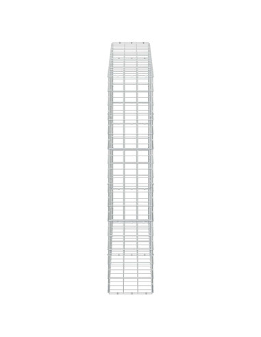 Gabione con filo da 5 mm e rete 10x10 cm 200x30x150 cm