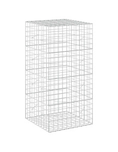 Gabione con filo da 5 mm e rete 10x10 cm 100x100x200 cm 2