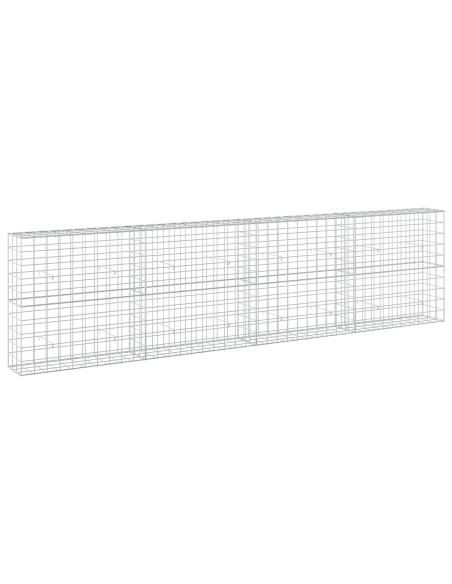 Gabione con filo da 5 mm e rete 10x10 cm 400x30x100 cm