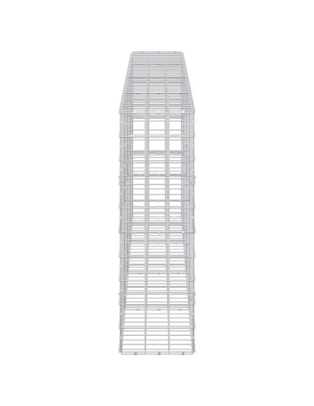 Gabione con filo da 5 mm e rete 10x10 cm 400x30x100 cm