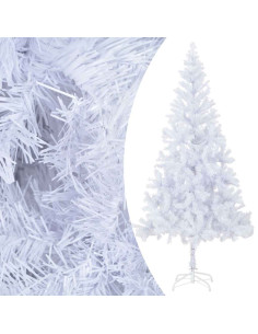 Albero di Natale Preilluminato Palline Bianco 210 cm 910 Rami