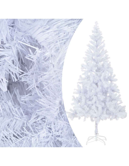 Albero di Natale Preilluminato Palline Bianco 210 cm 910 Rami
