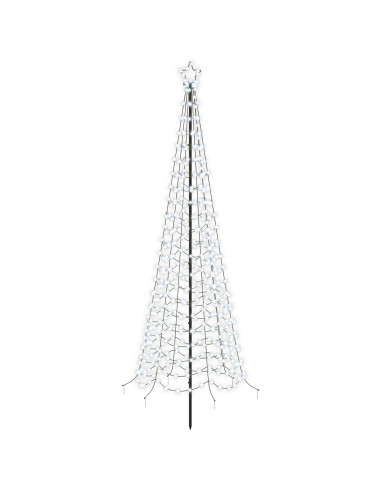 Albero di Natale a spirale LED con picchetto EKENAS 250 cm