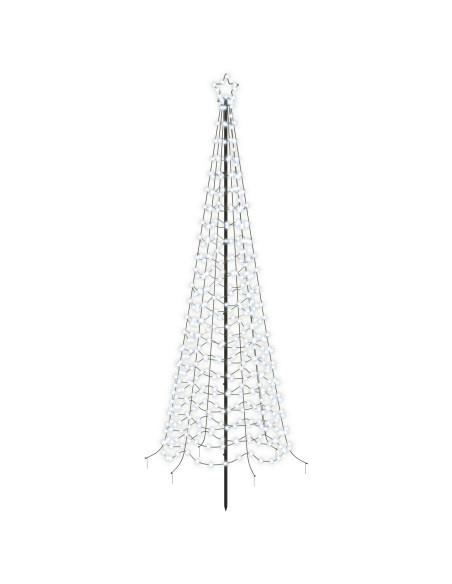 Albero di Natale a spirale LED con picchetto EKENAS 250 cm