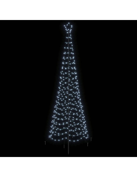 Albero di Natale a spirale LED con picchetto EKENAS 250 cm