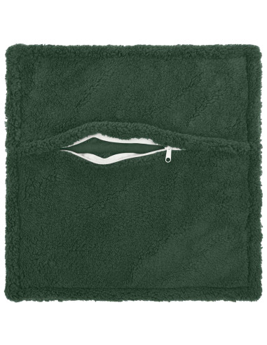 Federa 2 pcs HOUTEN Verde Scuro 55 x 55 cm Bouclé