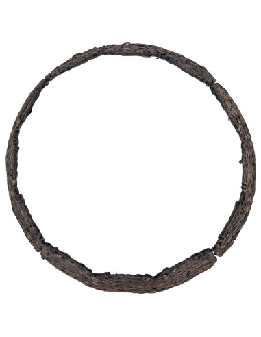 Collare per Albero di Natale Rotondo Nero Ø 75 x 25 cm