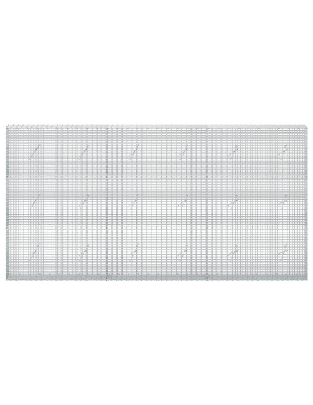 Gabione con Filo da 5 mm e Rete da 5x2,5 cm 300x20x150 cm