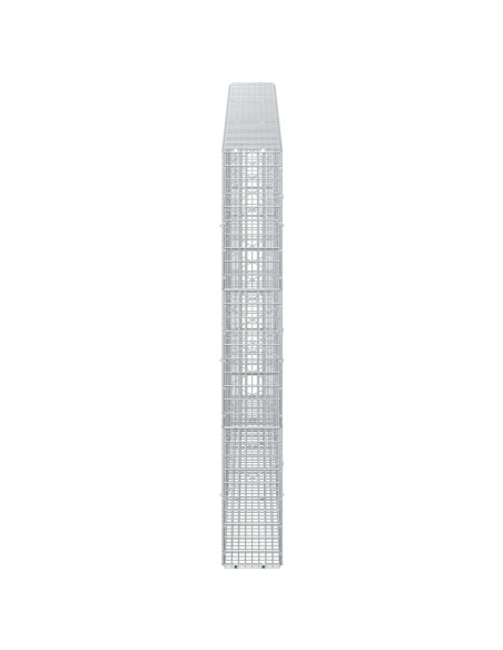 Gabione con Filo da 5 mm e Rete da 5x2,5 cm 300x20x150 cm
