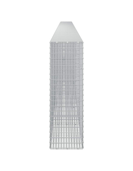 Gabione con Filo da 5 mm e Rete da 5x2,5 cm 900x30x100 cm