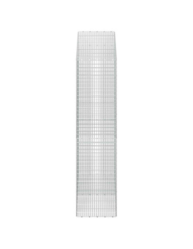 Gabione con Filo da 5 mm e Rete da 5x2,5 cm 200x50x200 cm
