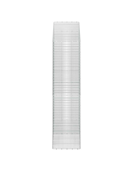 Gabione con Filo da 5 mm e Rete da 5x2,5 cm 200x50x200 cm