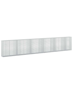 Gabione con Filo da 5 mm e Rete da 5x2,5 cm 550x30x100 cm 2