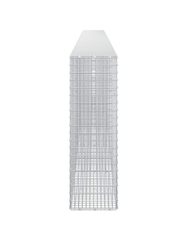 Gabione con Filo da 5 mm e Rete da 5x2,5 cm 550x30x100 cm