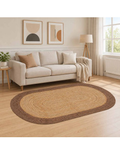 Tappeto da Area Grigio 205 x 305 cm Juta
