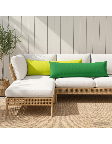 Cuscino con cuscino HEERLEN 2 pz Verde brillante. Poliestere