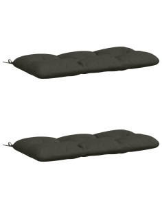 Cuscini per Panchina VIANEN 2 pz 100% Poliestere Antracite 2