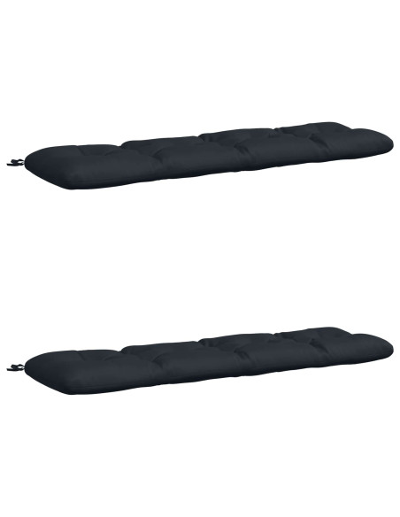 Cuscini per Panchina VIANEN 2 pz 100% Poliestere Blu Scuro