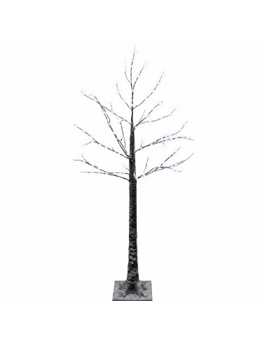 Albero di Natale LED innevato Marrone 22 x 22 x 120 cm Plastica