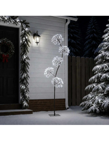 Albero di Natale a LED a forma di S Nero 20 x 20 x 175 cm