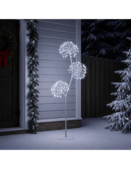Albero di Natale a LED a forma di S Bianco 18 x 18 x 150 cm