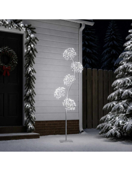 Albero di Natale a LED a forma di S Bianco 20 x 20 x 175 cm