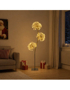Albero di Natale a LED a forma di S Nero 18 x 18 x 150 cm