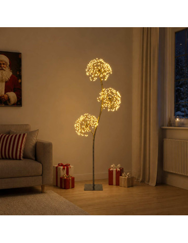 Albero di Natale a LED a forma di S Nero 18 x 18 x 150 cm