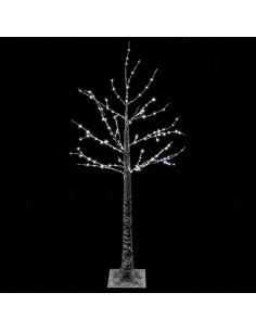 Albero di Natale LED innevato Marrone 22 x 22 x 120 cm Plastica 2