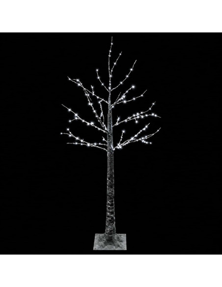 Albero di Natale LED innevato Marrone 22 x 22 x 120 cm Plastica