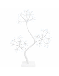 Albero di Natale a LED a forma di S 2 pz Bianco 18 x 18 x 45 cm 2