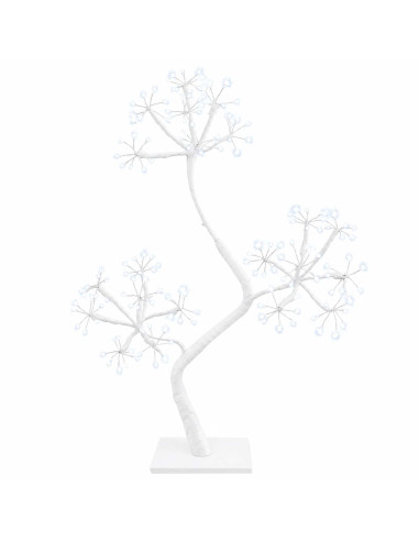 Albero di Natale a LED a forma di S 2 pz Bianco 18 x 18 x 45 cm