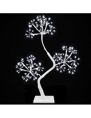 Albero di Natale a LED a forma di S 2 pz Bianco 18 x 18 x 45 cm