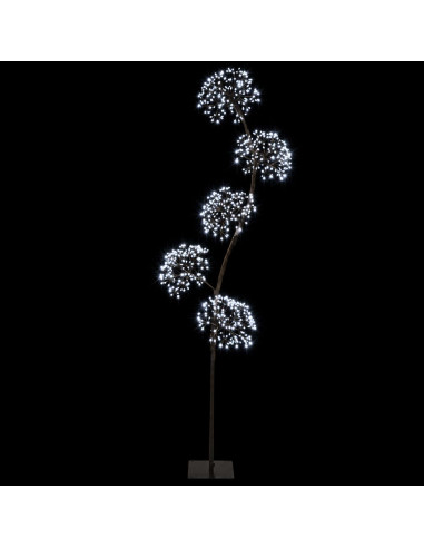 Albero di Natale a LED a forma di S Nero 20 x 20 x 175 cm