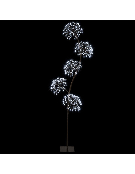 Albero di Natale a LED a forma di S Nero 20 x 20 x 175 cm