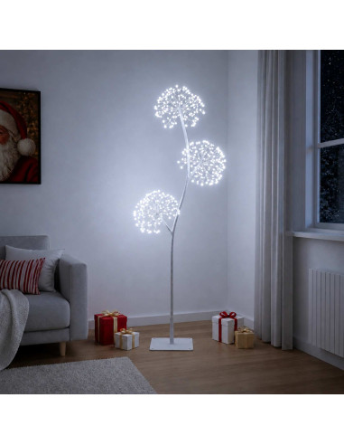 Albero di Natale a LED a forma di S Bianco 18 x 18 x 150 cm