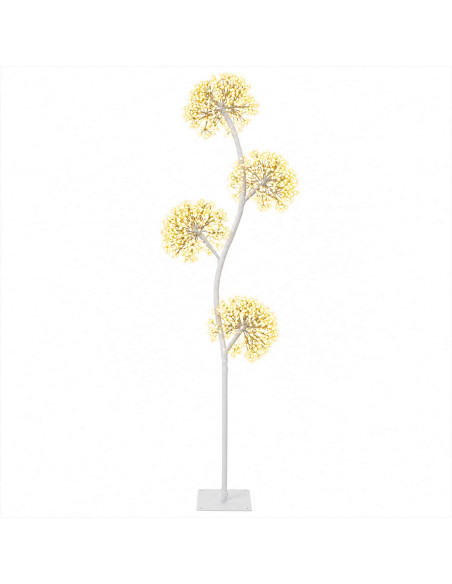 Albero di Natale a LED a forma di S Bianco 18 x 18 x 150 cm
