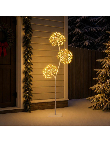 Albero di Natale a LED a forma di S Bianco 18 x 18 x 150 cm