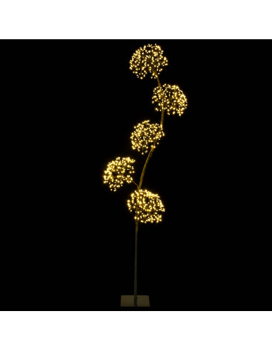 Albero di Natale a LED a forma di S Nero 20 x 20 x 175 cm
