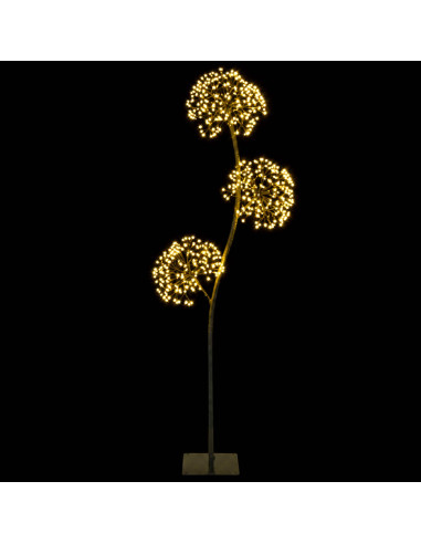 Albero di Natale a LED a forma di S Nero 18 x 18 x 120 cm